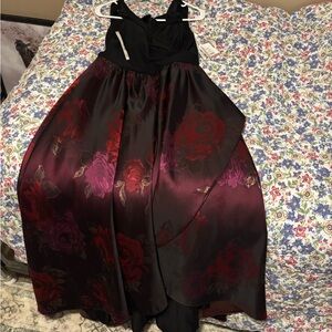 Oleg Cassini Red Halter Sundress for Weddings